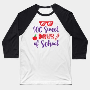 100 Sweet Days Of School Baseball T-Shirt